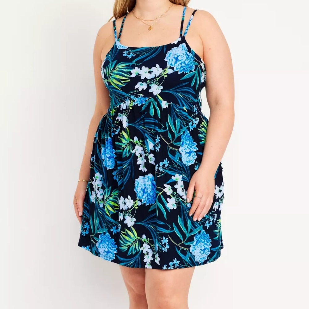 XL Old Navy Women's Fit & Flare Strappy Mini Dress